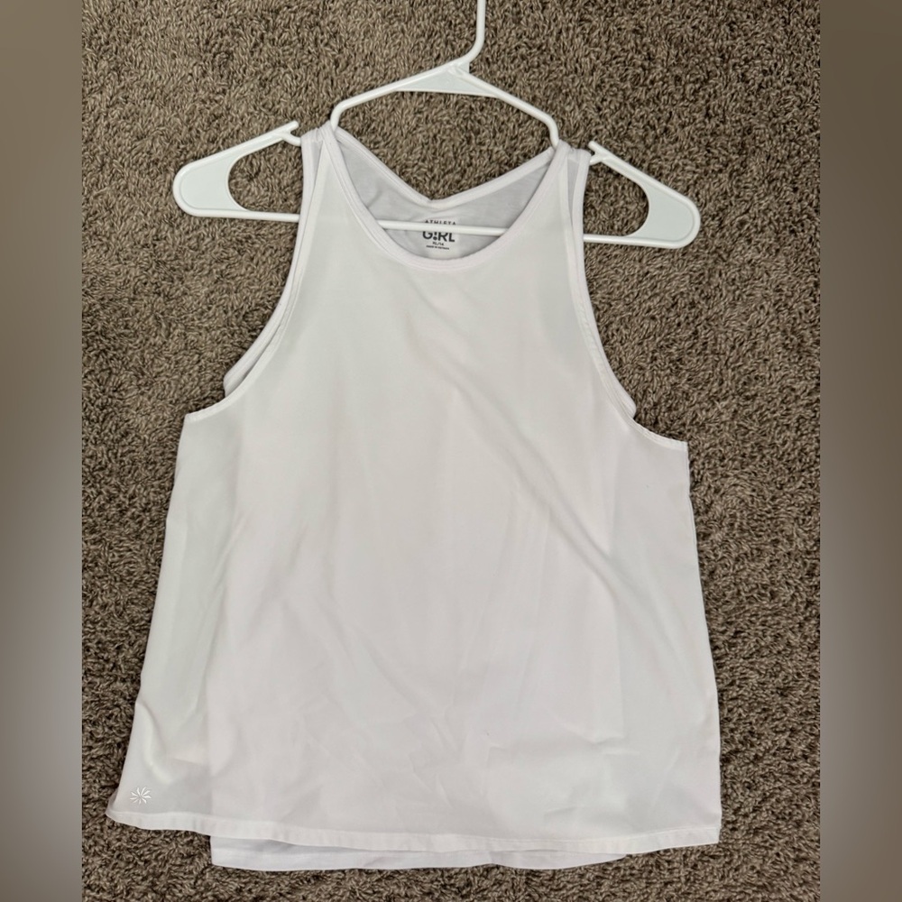 Athleta girl White Tank Top Racerback Style